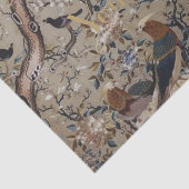 Aziatisch, antiek, zijde, schilderij, natuur, voge tissuepapier (Detail)