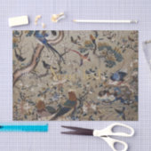 Aziatisch, antiek, zijde, schilderij, natuur, voge tissuepapier (Craft)