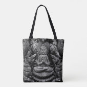 Aziatisch Boeddhabeeld Canvas tas (Achterkant)