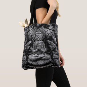 Aziatisch Boeddhabeeld Canvas tas