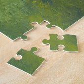 Aziatisch bos, acryl monnik schilderij. legpuzzel (Zijkant)