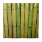 Aziatisch | Botanische foto van Zen Green Bamboo S Tegeltje (Voorkant)
