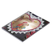 Aziatisch bruidspaar op Heart Swing Art Print Notitieboek (Linkerzijde)