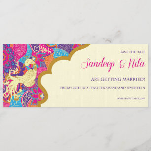 Aziatisch - Bruiloft - Henna - Save The Date