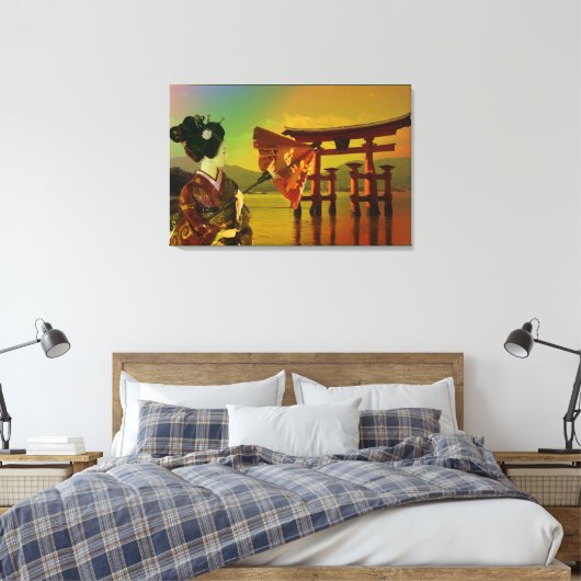 Aziatisch Canvas Afdruk (Insitu (Slaapkamer))