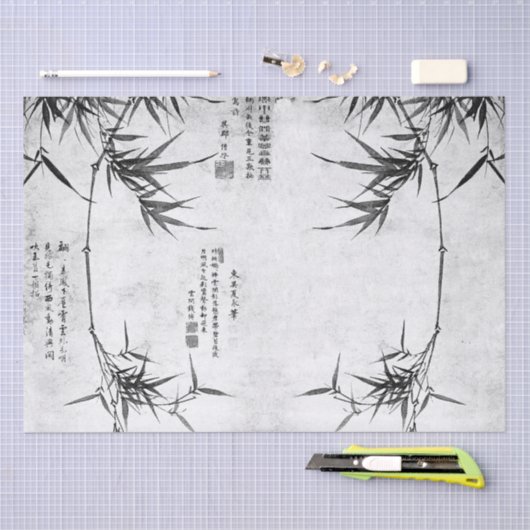 -Aziatisch Chinees bamboe-kunststofpapier Tissuepapier (Craft)