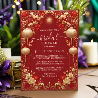 Aziatisch Chinees tweetalig hei vet Vrijgezellenfe Kaart