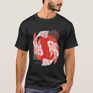 Aziatisch Esthetisch Taisho Sanke Visvijver Japans T-shirt
