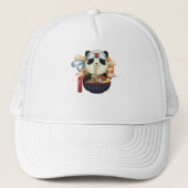 Aziatisch eten Panda Trucker Pet (Voorkant)