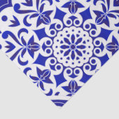 Aziatisch Geïnspireerd Blauw Wit Decoupage Chinois Tissuepapier (Detail)