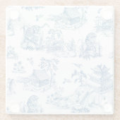 Aziatisch geïnspireerd glazen onderzetter (Achterkant)