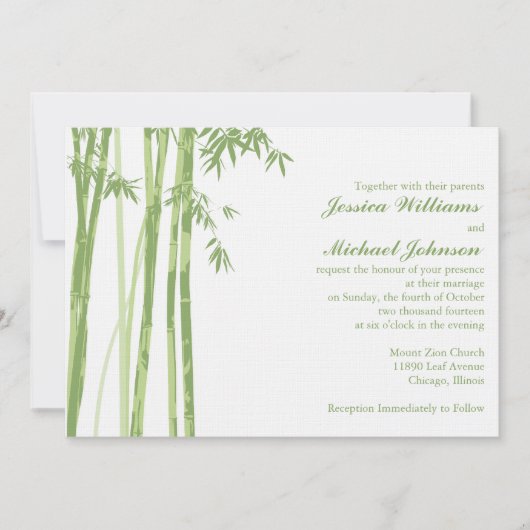 Aziatisch geïnspireerd kaart (Voorkant)