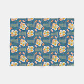 Aziatisch geïnspireerde fleecedeken met noedels fleece deken (Voorkant (Horizontaal))