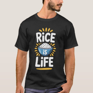 Aziatisch geïnspireerde koksliefhebbers Rijst is L T-shirt
