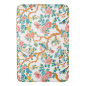 Aziatisch geïnspireerde patronen, kleurrijke bloem badmat (Voorkant Verticaal)