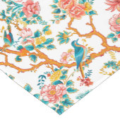 Aziatisch geïnspireerde patronen, kleurrijke bloem korte tafelloper (Hoek)