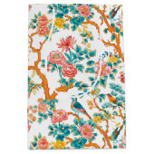 Aziatisch geïnspireerde patronen, kleurrijke bloem medium cadeauzakje (Voorkant)