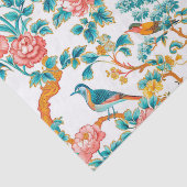 Aziatisch geïnspireerde patronen, kleurrijke bloem tissuepapier (Detail)