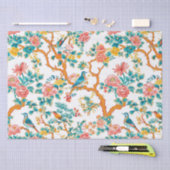 Aziatisch geïnspireerde patronen, kleurrijke bloem tissuepapier (Craft)