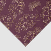 Aziatisch gouden botanisch patroon tissuepapier (Detail)