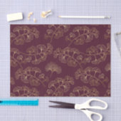 Aziatisch gouden botanisch patroon tissuepapier (Craft)