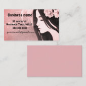 Aziatisch haarflormodel visitekaartje (Voorkant / Achterkant)