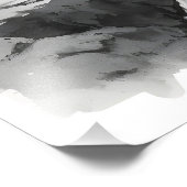 Aziatisch huis in bergen Inkt Schilderen Foto Afdruk (Hoek)