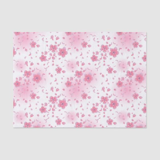 Aziatisch Japans Cherry Blossom Tissue Paper Tissuepapier (Voorkant)