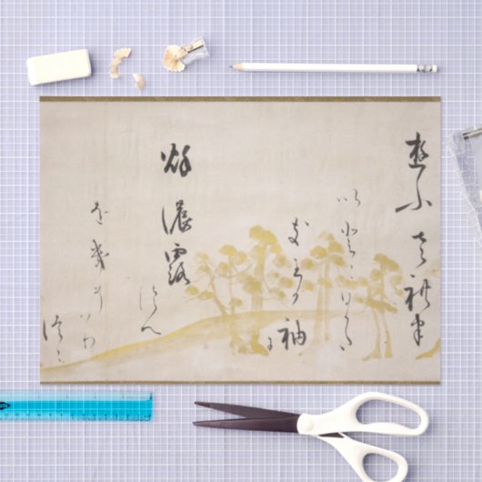 Aziatisch Japans gedicht op liefdeskalligrafie Tissuepapier (Craft)