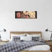 Aziatisch kunstskelet canvas afdruk (Insitu (Slaapkamer))