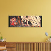 Aziatisch kunstskelet canvas afdruk (Insitu (Woonkamer))