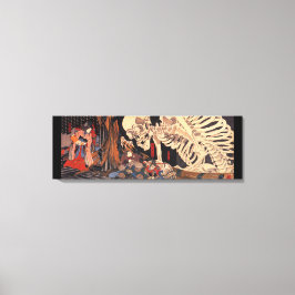 Aziatisch kunstskelet canvas afdruk