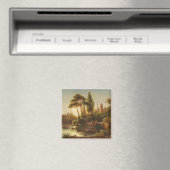 Aziatisch landschap in het avondlicht (kunst bij z magneet (Insitu (Vaatwasser))