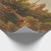 Aziatisch landschap in het avondlicht (Sunset Art) Cadeaupapier (Hoek)