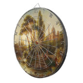 Aziatisch landschap in het avondlicht (Sunset Art) Dartbord (Voorkant Rechts)