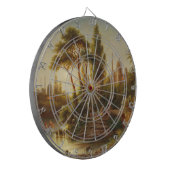 Aziatisch landschap in het avondlicht (Sunset Art) Dartbord (Voorkant Links)