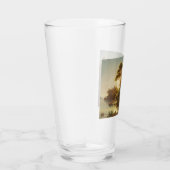 Aziatisch landschap in het avondlicht (Sunset Art) Glas (Rechts)