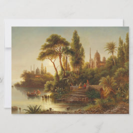 Aziatisch landschap in het avondlicht (Sunset Art) Kaart