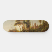 Aziatisch landschap in het avondlicht (Sunset Art) Persoonlijk Skateboard (Horizontaal)
