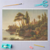 Aziatisch landschap in het avondlicht (Sunset Art) Tissuepapier (Craft)