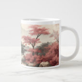 Aziatisch landschap schoonheid grote koffiekop (Rechts)