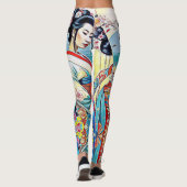 AZIATISCH LENTEONTWERP COLLAGE LEGGINGS (Achterkant)