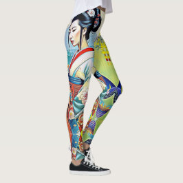 AZIATISCH LENTEONTWERP COLLAGE LEGGINGS