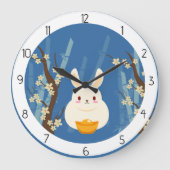 AZIATISCH LUCKY BUNNY GROTE KLOK (Voorkant)