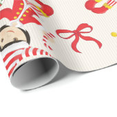 Aziatisch meisje Elf personaliseren Cadeaupapier (Rol Hoek)