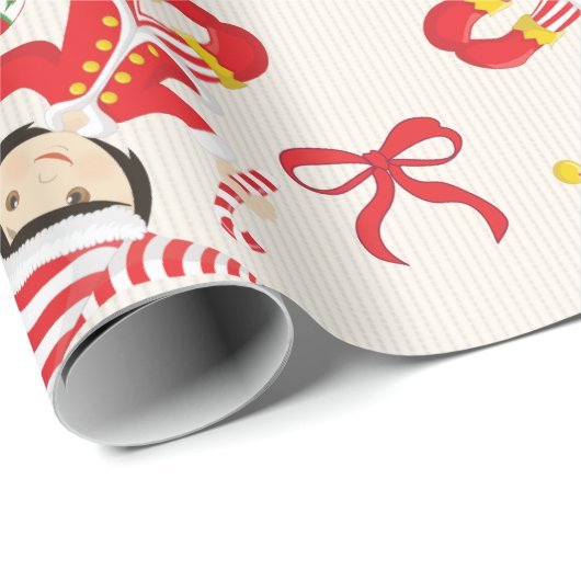 Aziatisch meisje Elf personaliseren Cadeaupapier (Rol Hoek)