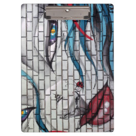 Aziatisch Meisje Graffiti Klembord