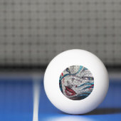 Aziatisch Meisje Graffiti Pingpongbal (Net)