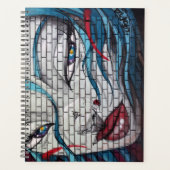 Aziatisch Meisje Graffiti Planner (Voorkant)
