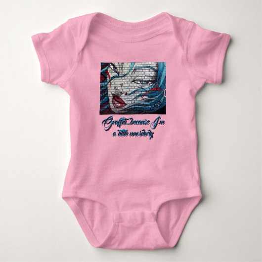 Aziatisch Meisje Graffiti  Romper (Voorkant)